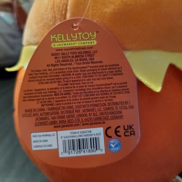 Squishmallows, Reese's Paige the pumpkin, 8" - Picture 8 of 9